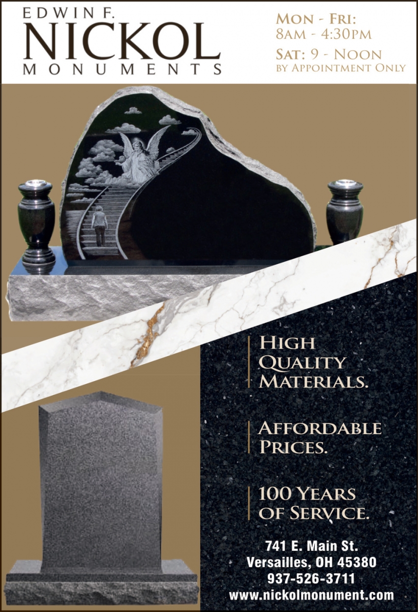 Edwin F. Nickol, Inc. Monuments
