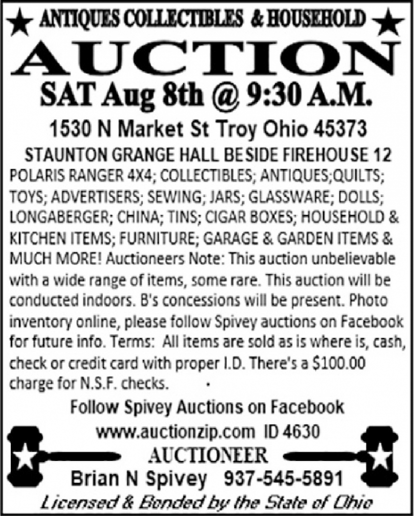Brian N Spivey Auctioneer