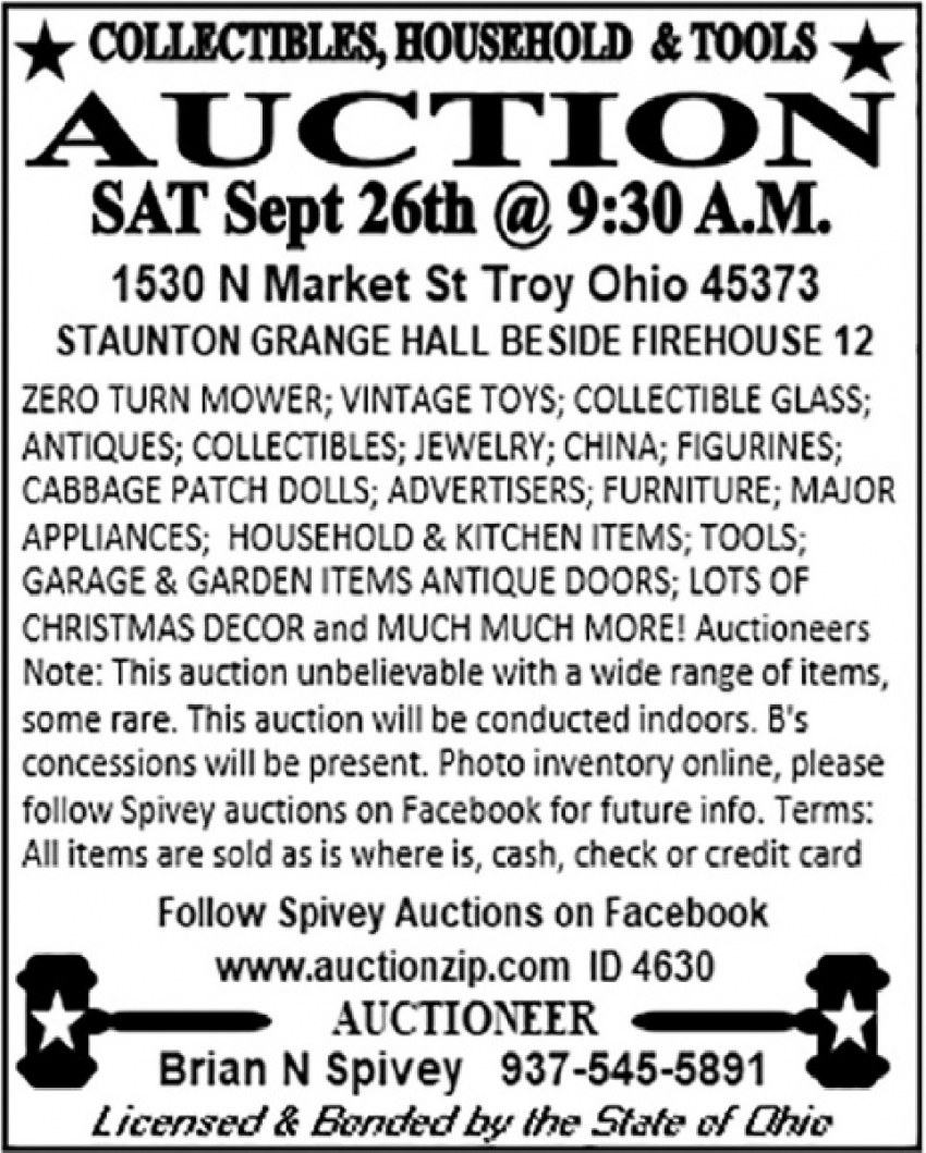 Brian N Spivey Auctioneer