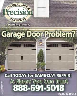 A Name You Can Trust Precision Garage Door Service Clearwater FL   11217 