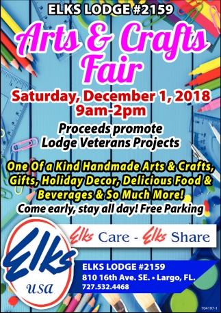 Arts & Crafts Fair , Elks Lodge #2159, Largo, FL