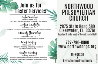 Join Us For Easter Services