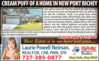 Cream Puff of a Home In New Port Richey