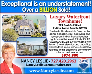 Luxury Waterfront Townhome!