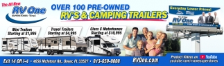 Over 100 Pre-Owned RV's & Camping Trailers