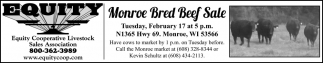 Monroe Bred Beef Sale