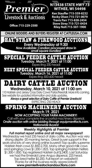 Special Feeder Cattle Auction
