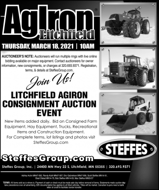 Litchfield Agiron Consignment Auction Event