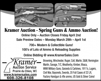 Spring Guns & Ammo Auction