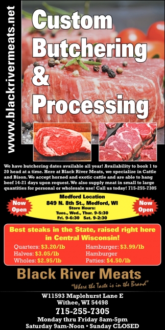 Custom Butchering & Processing