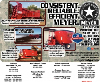 Let Meyer Provide The Very Best Nutrition To Your Herd and Your Fields