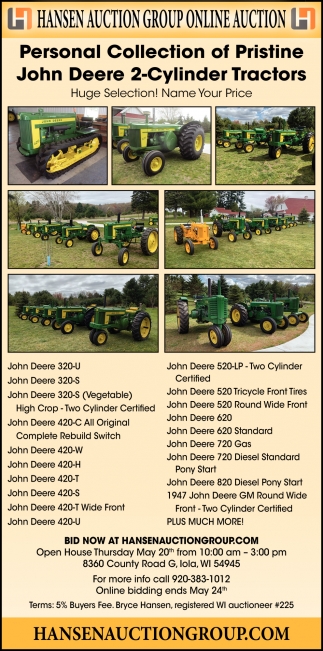 John Deere 2-Cylinder Tractors