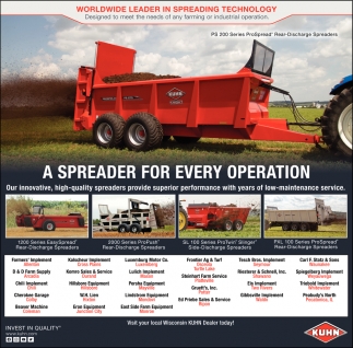 A Spreader For Every Operation