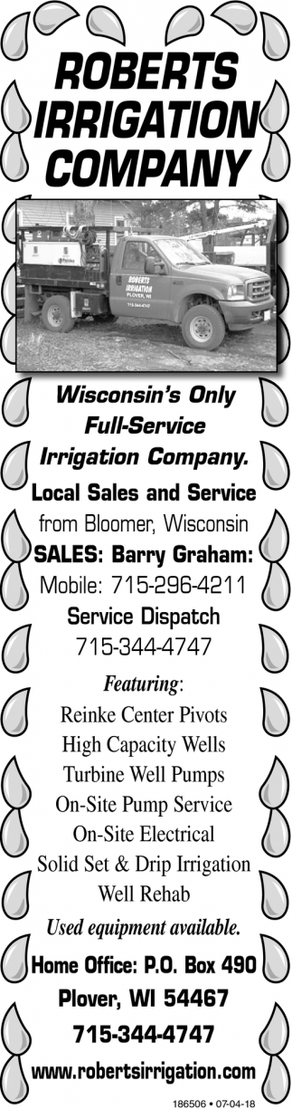 Winconsin's Only Full-Service Irrigation Company