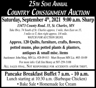 Country Consignment Auction