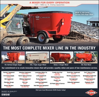 The Most Complete Mixer Line In The Industry