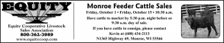 Monroe Feeder Cattle Sales