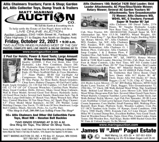 James Tousignant Estate Auction