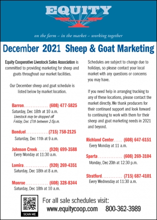December 2021 Sheep & Goat Marketing