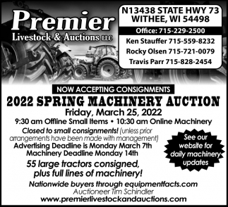 2022 Spring Machinery Auction
