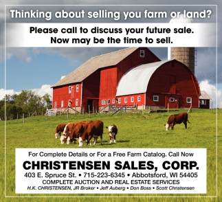 Please Call to Discuss Your Future Sale