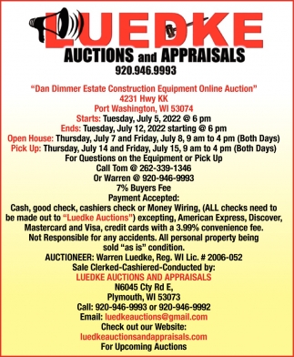 Auction and Appraisals