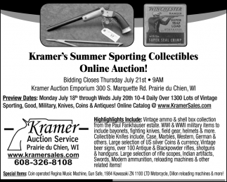 Summer Sporting Collectibles Online Auction