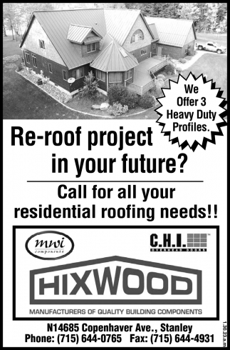 Re-Roof Project In Your Future?