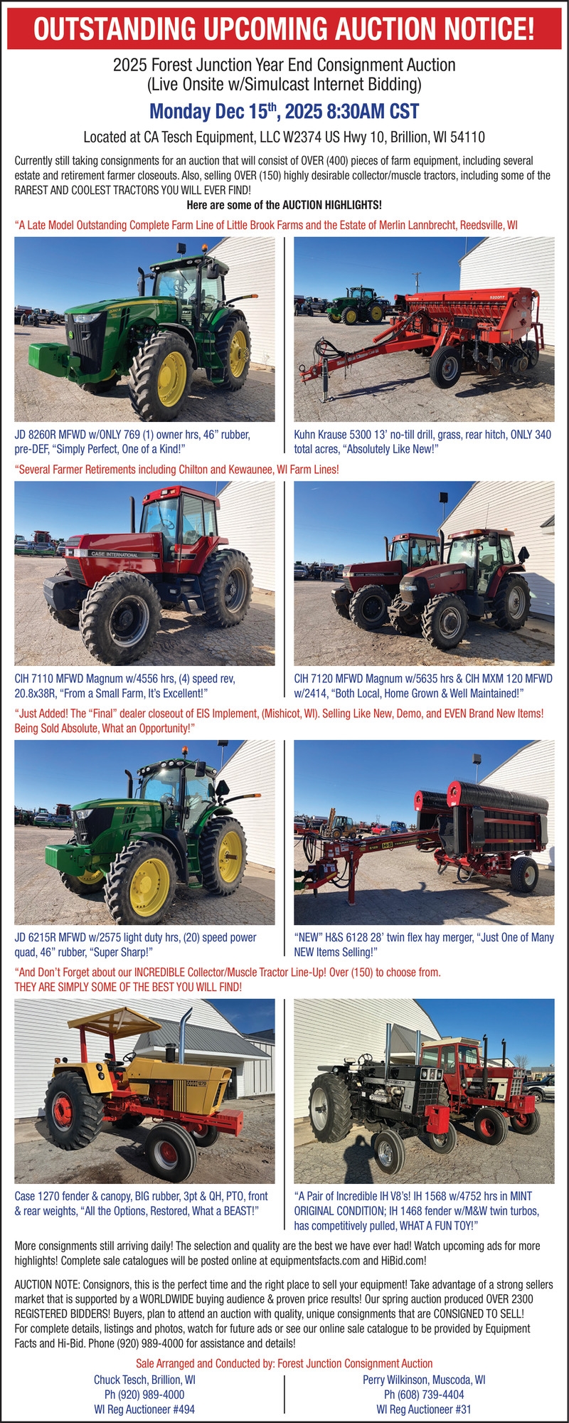 Forest Junction Consignment Auction