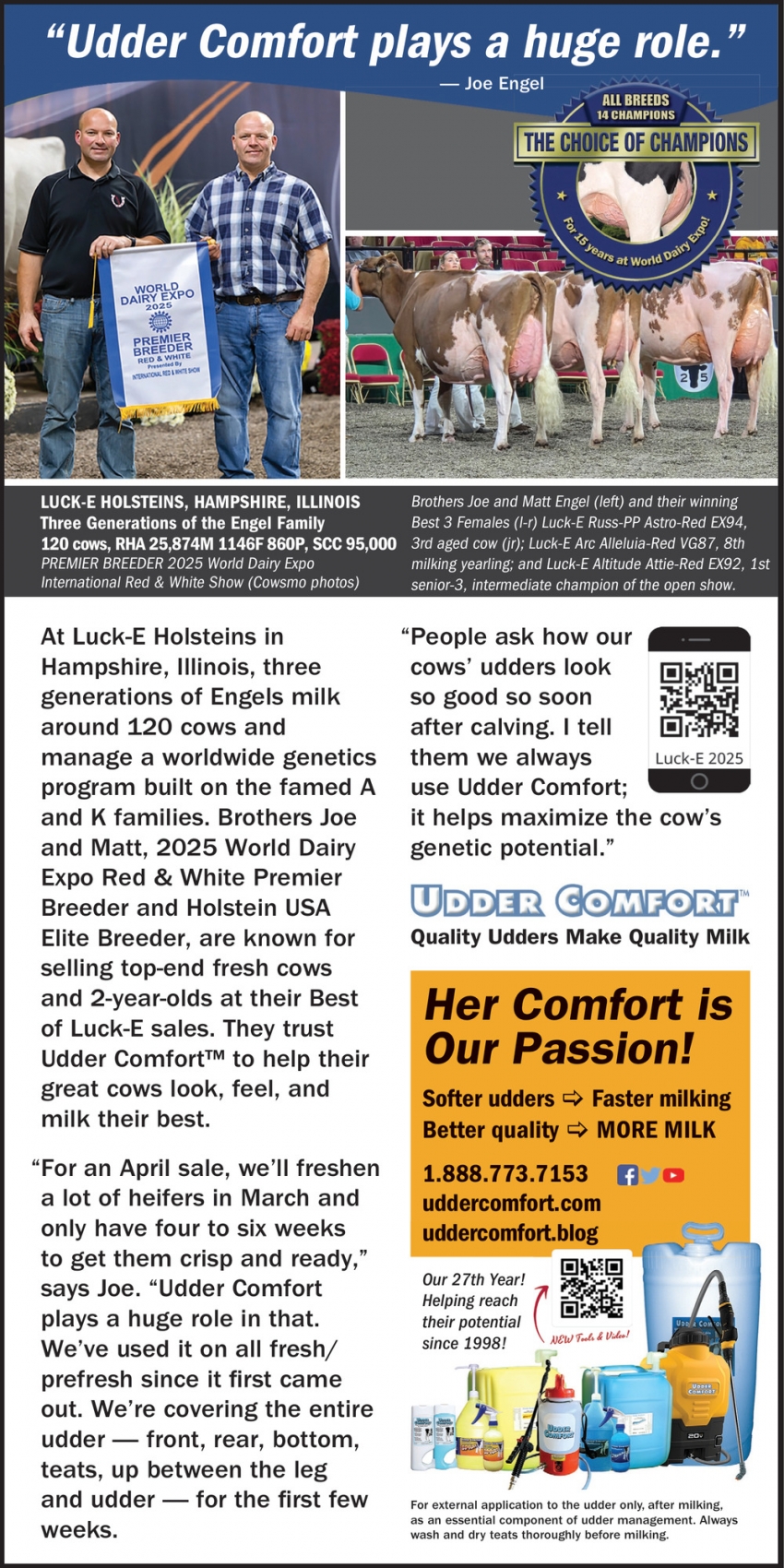 Udder Comfort