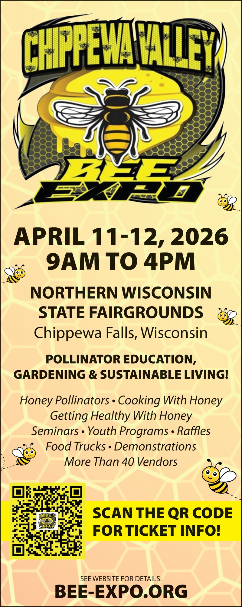 Chippewa Valley Bee Expo (April 11-12, 2026)