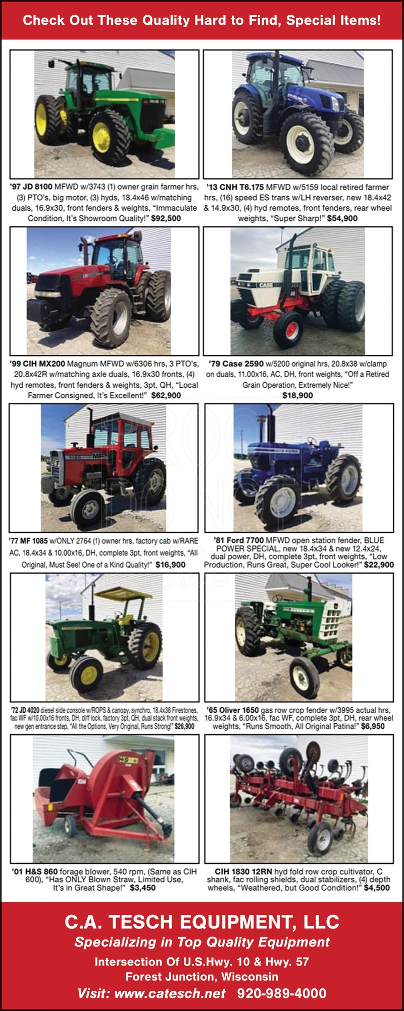 C.A. Tesch Equipment, LLC