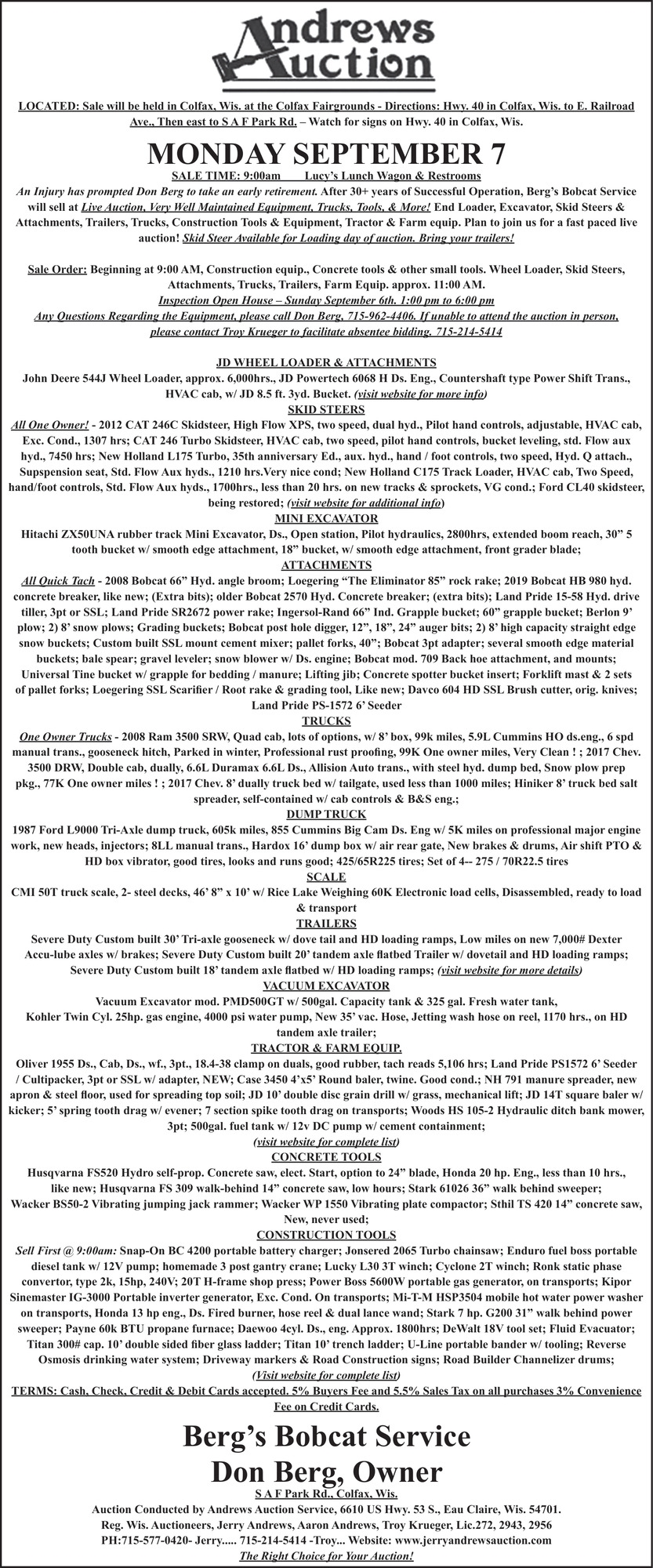 Andrews Auction
