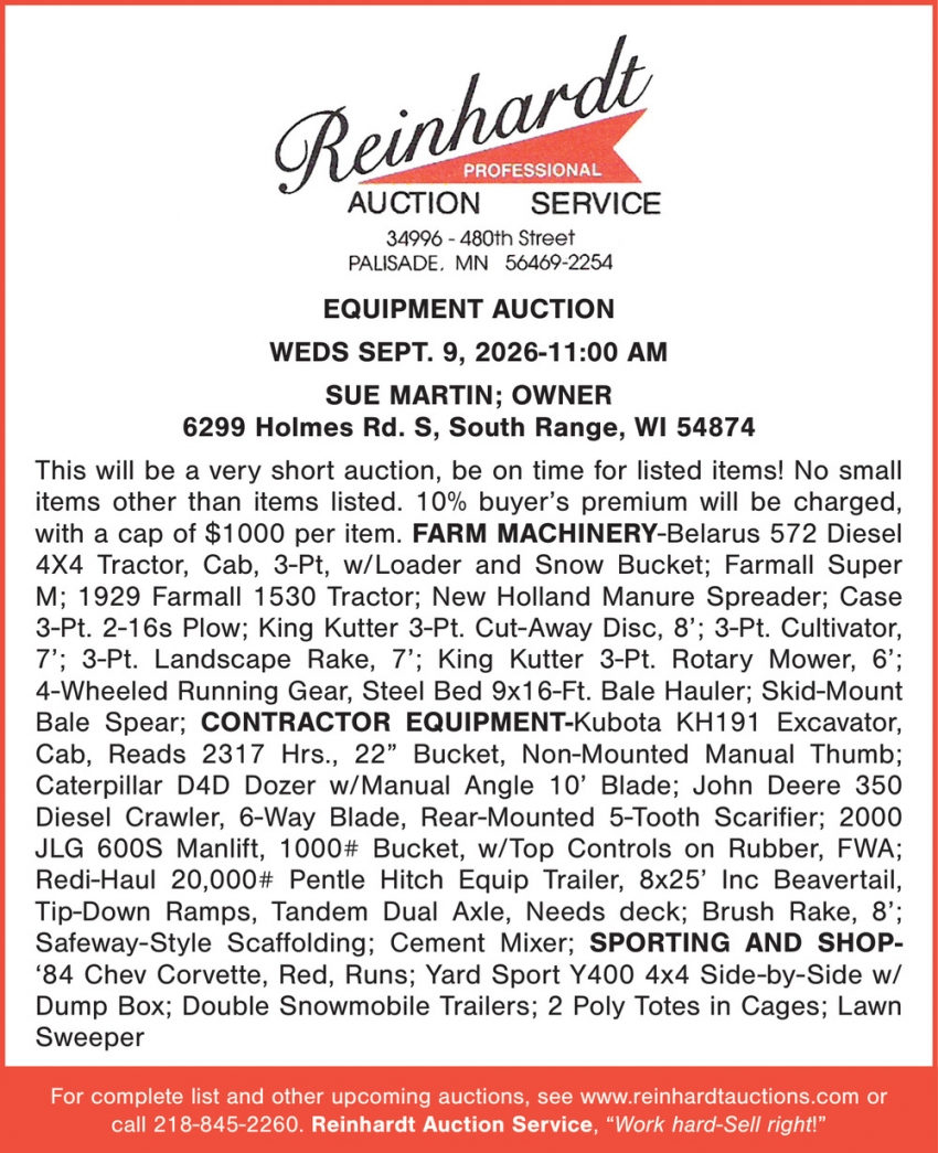 Reinhardt Auction Service