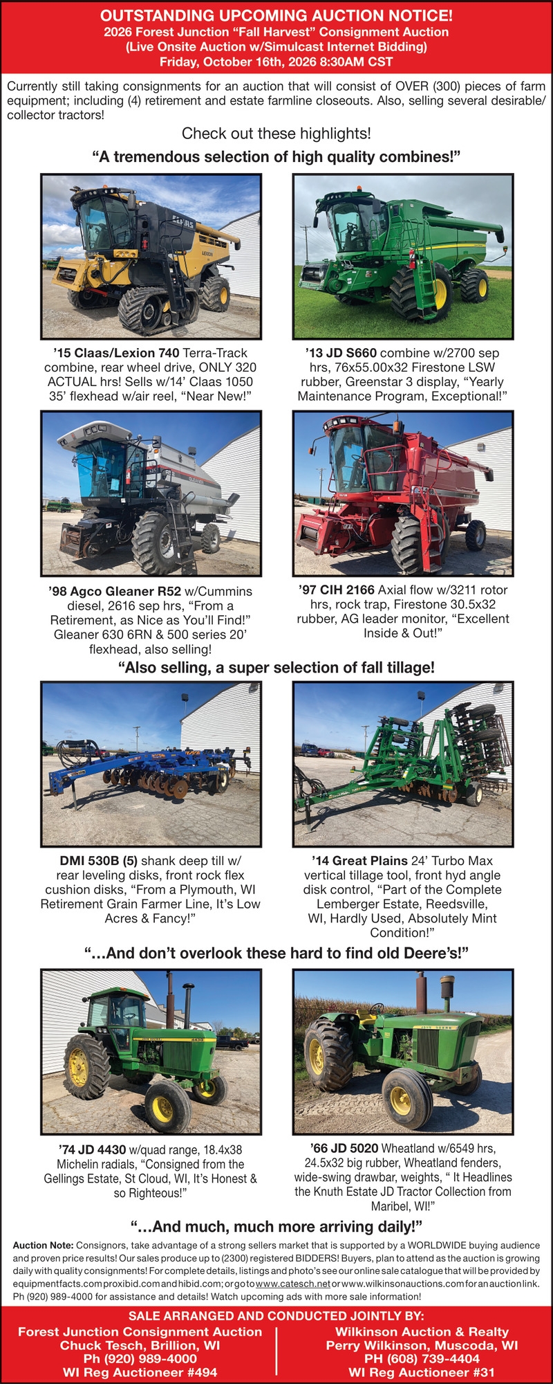 Forest Junction Consignment Auction