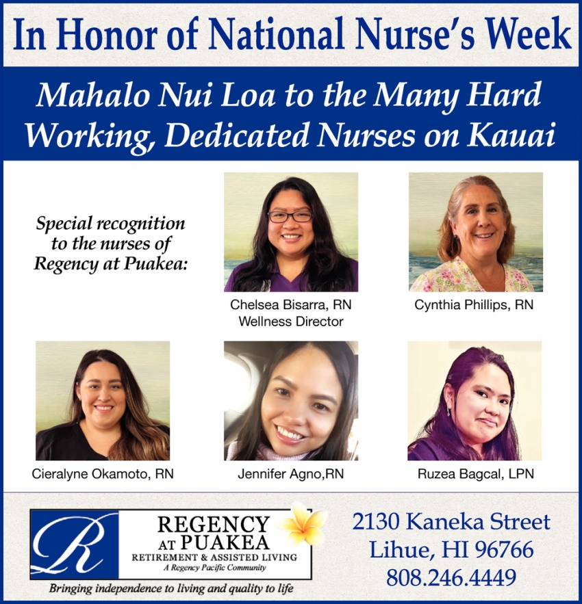 In Honor of National Nurse's Week