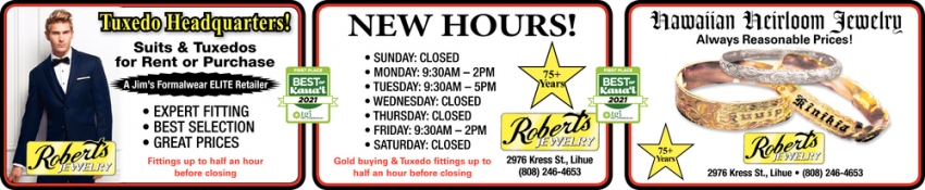 New Hours!