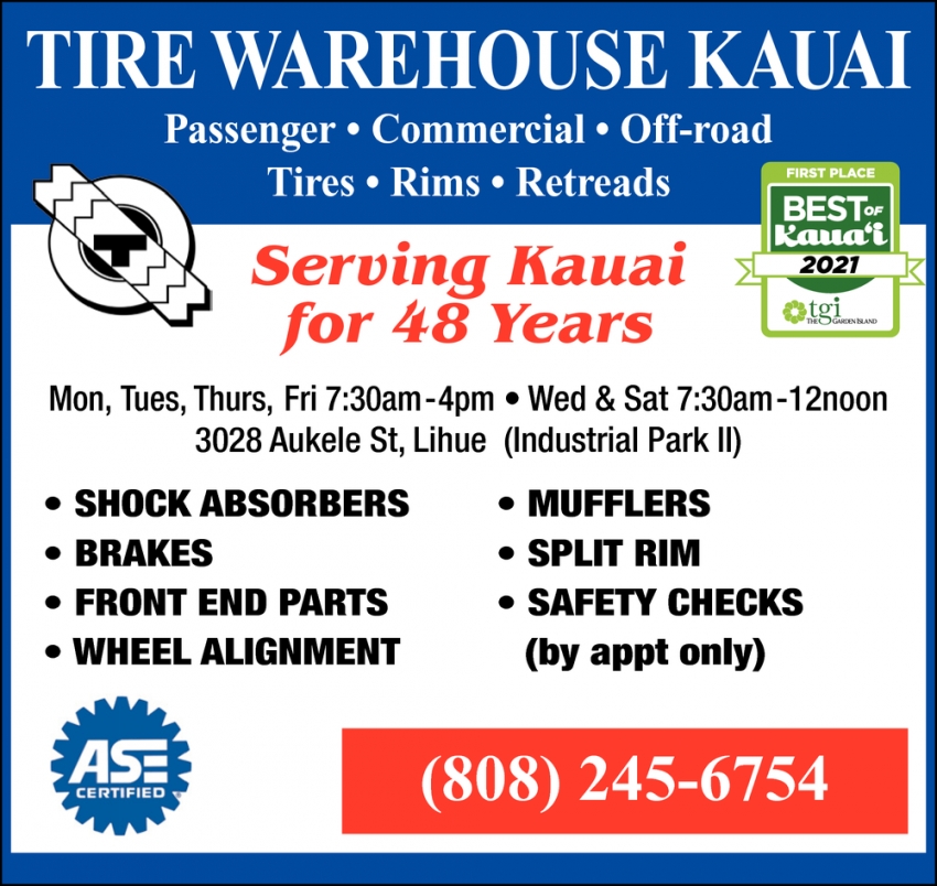 Tire Warehouse Kauai