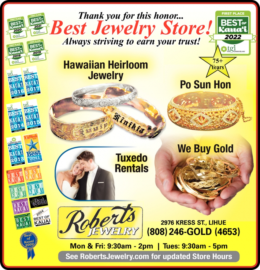 Thank you for this Honor... Best Jewelry Store!