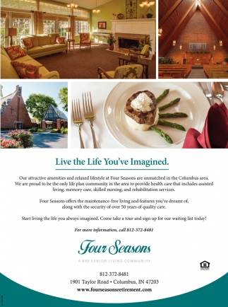 Live The Life Youve Imagined Four Seasons Columbus In