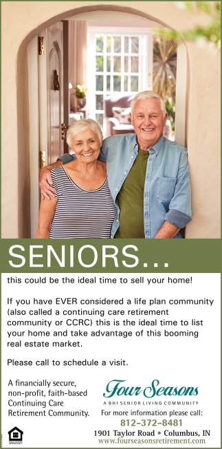 Seniors... This Could Be The Ideal Time to Sell Your Home!