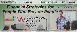 Financial Strategies for People Who Rely On People