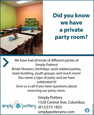 Did You Know We Have A Private Party Room?