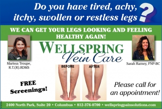 Do You Have Tired, Achy, Itchy, Swollen Or Restless Legs?