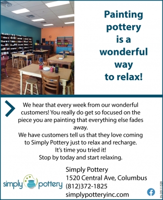 Painting Pottery is a Wonderful Way to Relax!