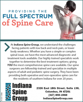 Providing The Full Spectrum Of Spine Care
