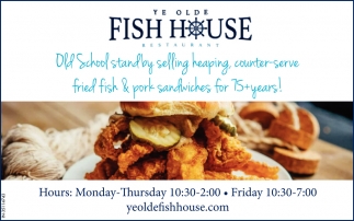 Old School Stand By Selling Heaping, Counter-Serve Friend Fish