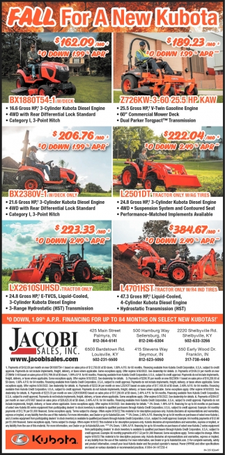Fall For A New Kubota