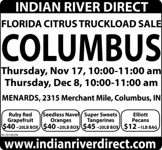 Florida Citrus Truckload Sale