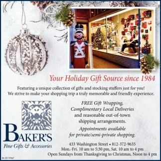 Your Holiday Gift Source Since 1984